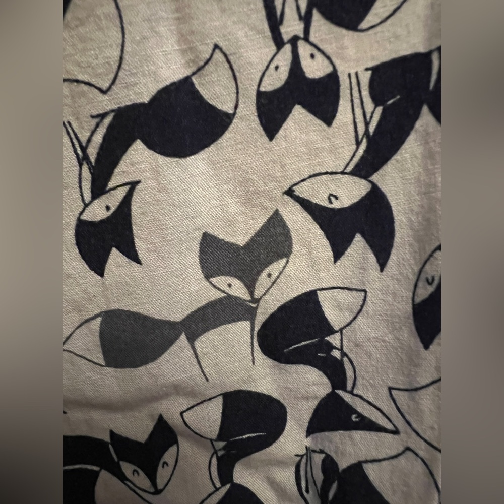 FOX print shirt dress M